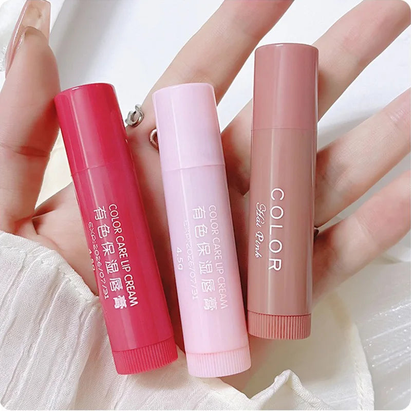 HAIPINK 3-Piece Set Tinted Moisturizing Lip Balm - Hydrating, Fade Lip