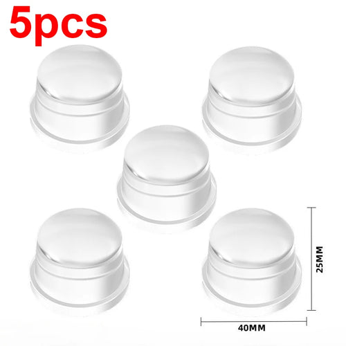 1-8Pcs Transparent Silicone Door Stopper No Drill Anti Bump Pad for