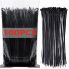 100Pcs Nylon Cable Ties Adjustable Self-locking Cord Ties Straps