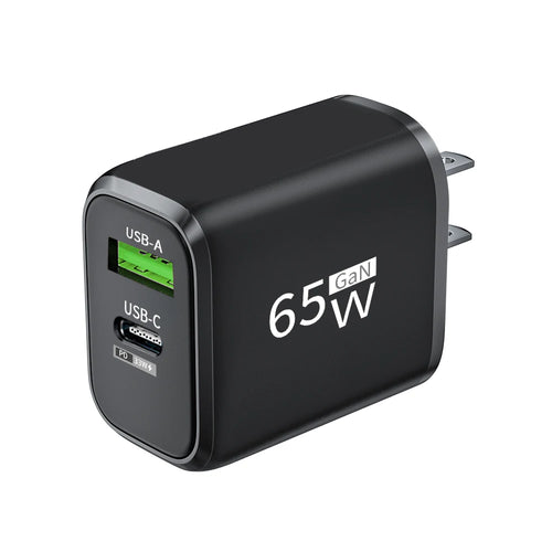 USB Charger 65W GaN Type C Fast Charging PD Power Adapter Quick