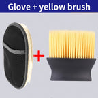 Car Styling Wool Soft Car Washing Gloves Cleaning Brush Motorcycle