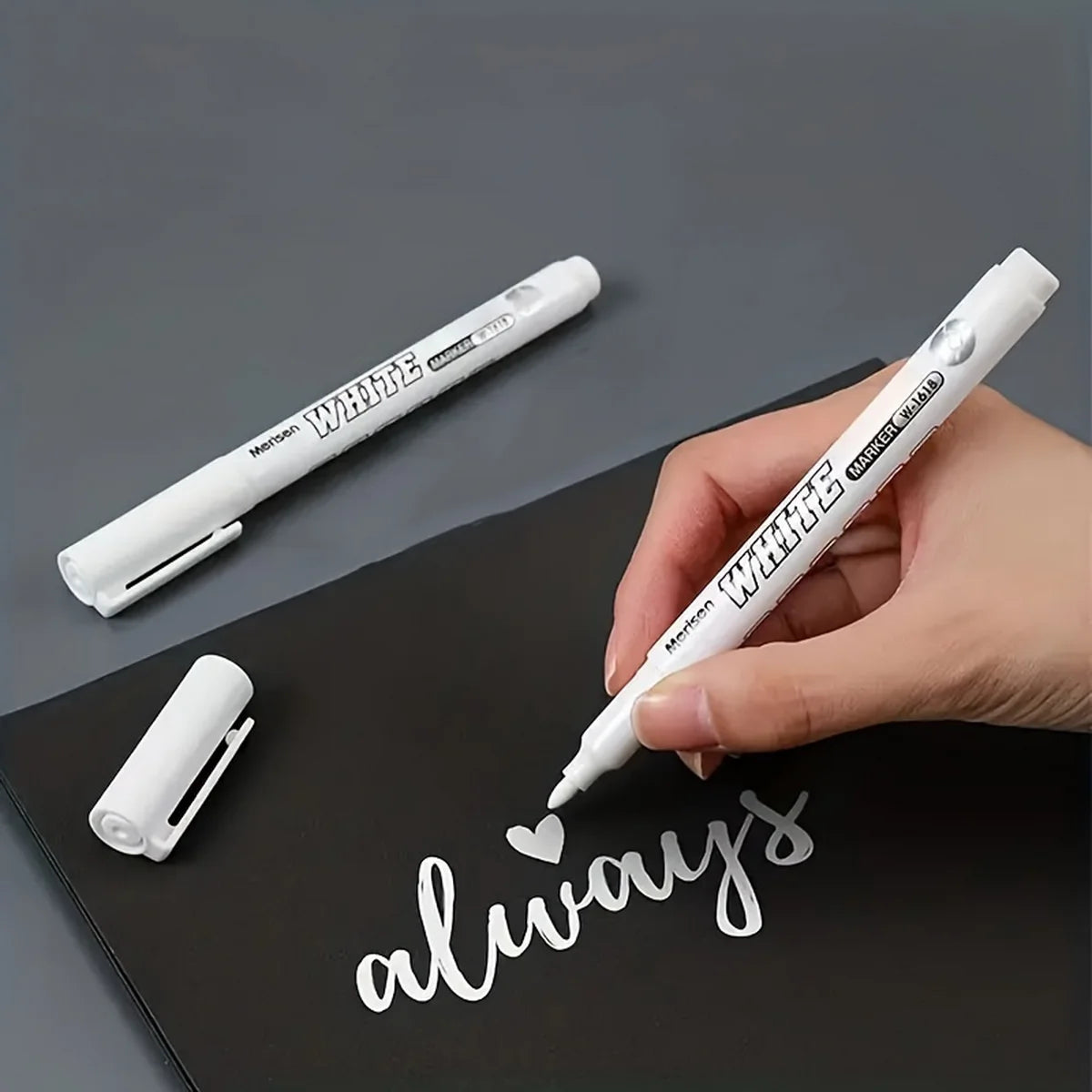 3/6pcs Waterproof White Marker Pen for Tire Painting, Fabric, Wood,