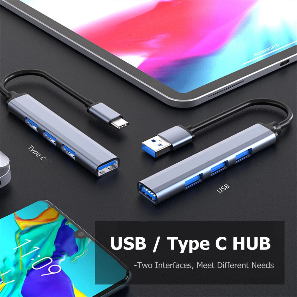 Aluminum Alloy Splitter Multi-function One Drag Four Hubs Hub Expander
