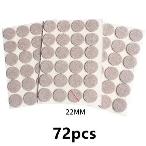 3-72Pcs Felt Chair Leg Pads 3mm Thick Floor Scratch Protector Mat Mute