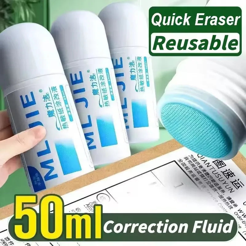 Fast-Drying Thermal Paper Correction Fluid Eraser Package Parcel Box