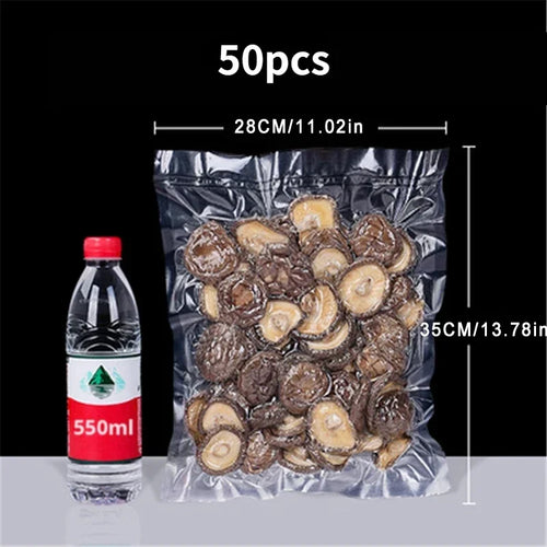 50pcs Vacuum Sealer Bags, Disposable Airtight Compression Bag,
