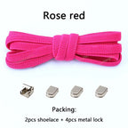 No tie Shoe laces Elastic laces Sneakers Flat Shoelaces without ties