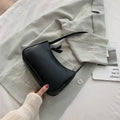 Fashion Portable Handbag Retro Hong Kong Style Portable One-shoulder