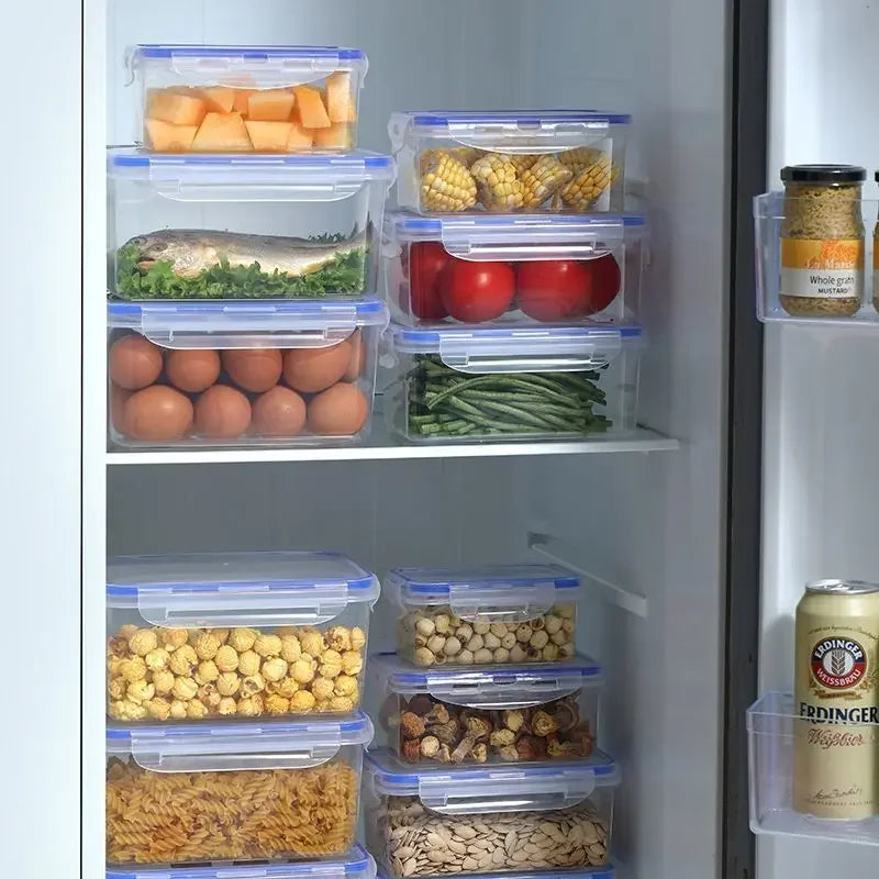 Sealed rectangular refrigerator storage box with lid Plastic crisper