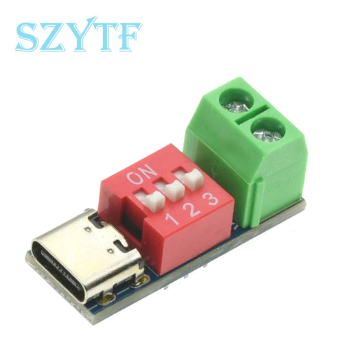 Type-C PD QC Trigger 5V~20V Dial Code Adjustment DC Voltage Power