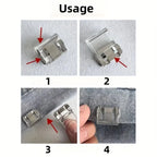 2/4/6/pcs Invisible Leg Shortening Clips - Anti-Slip Hem Grippers for