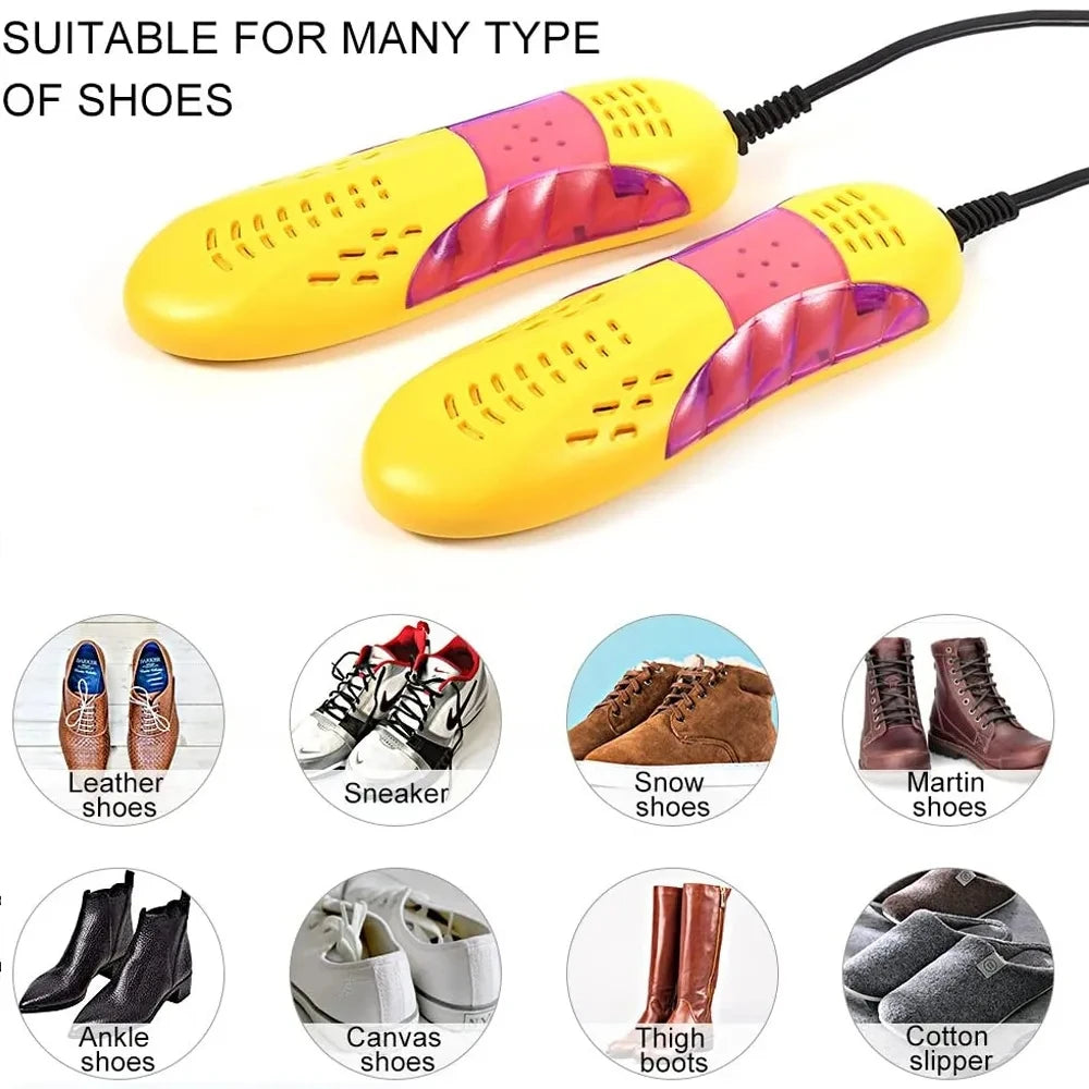 Electric Shoes Dryer Deodorizer with Heat Dehumidifier Device Foot