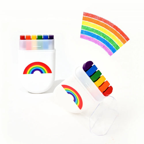 2PCs Rainbow Crayon Paint Rainbow Birthday Party Colourful Theme Party