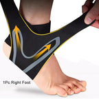 1 Pc Ankle Brace Support Compression Sleeve Elastic Foot Bandage