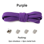 No tie Shoe laces Elastic laces Sneakers Flat Shoelaces without ties