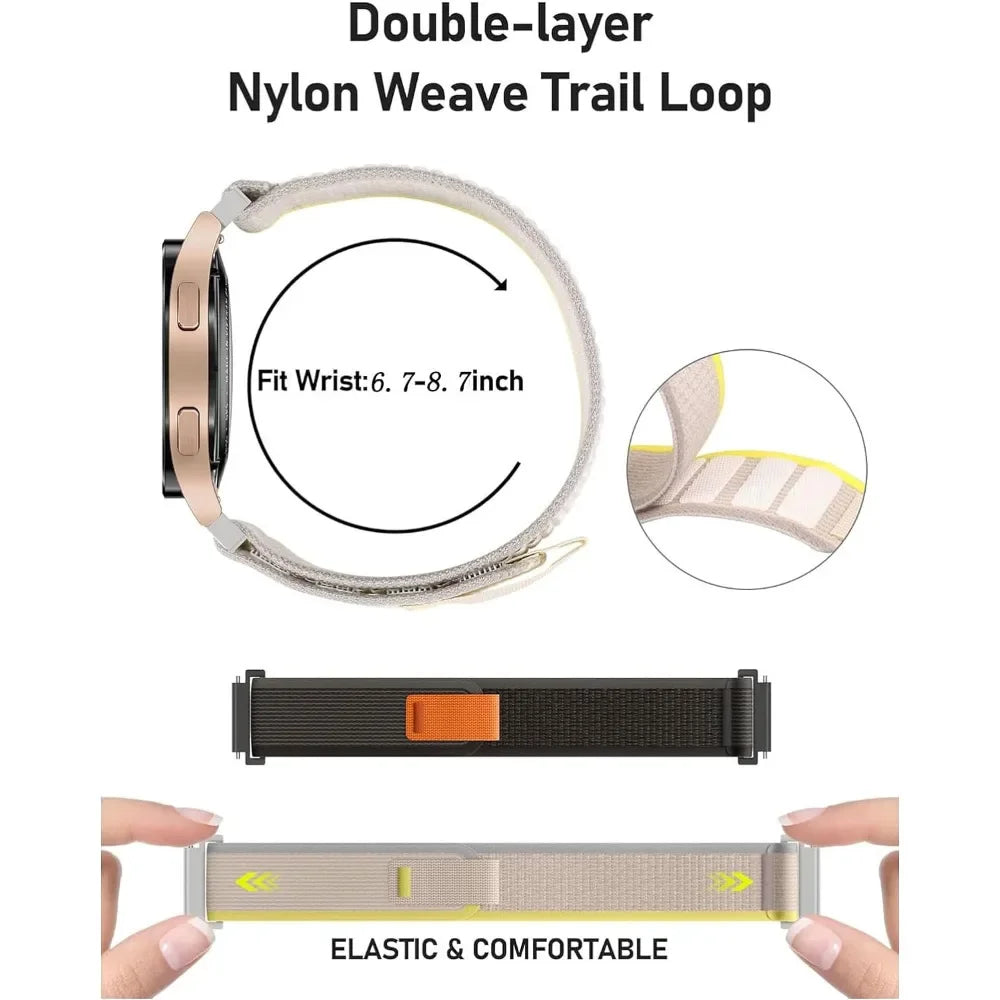 Nylon Band for HaiWei Galaxy Watch 7 6 5 4 40mm 44mm