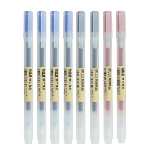6/8Pcs/Set MUJIs Gel Pen Black/Red/Blue 0.38/0.5mm Ink Japan Color Pen