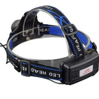 Powerful LED Headlamp Rechargeable Telescopic Zoomable Headlight