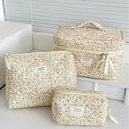 Retro Women's Floral Print Cosmetic Bag Handbag Travel Organizer