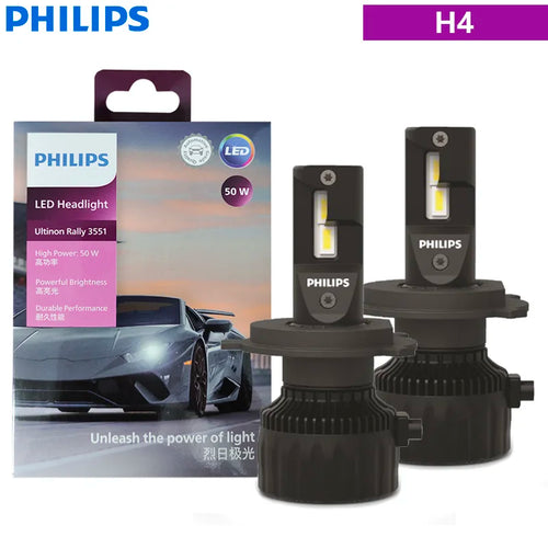 Philips Ultinon Rally 3551 LED H4 H7 H11 HB3 HB4 HIR2 Max Power 50W