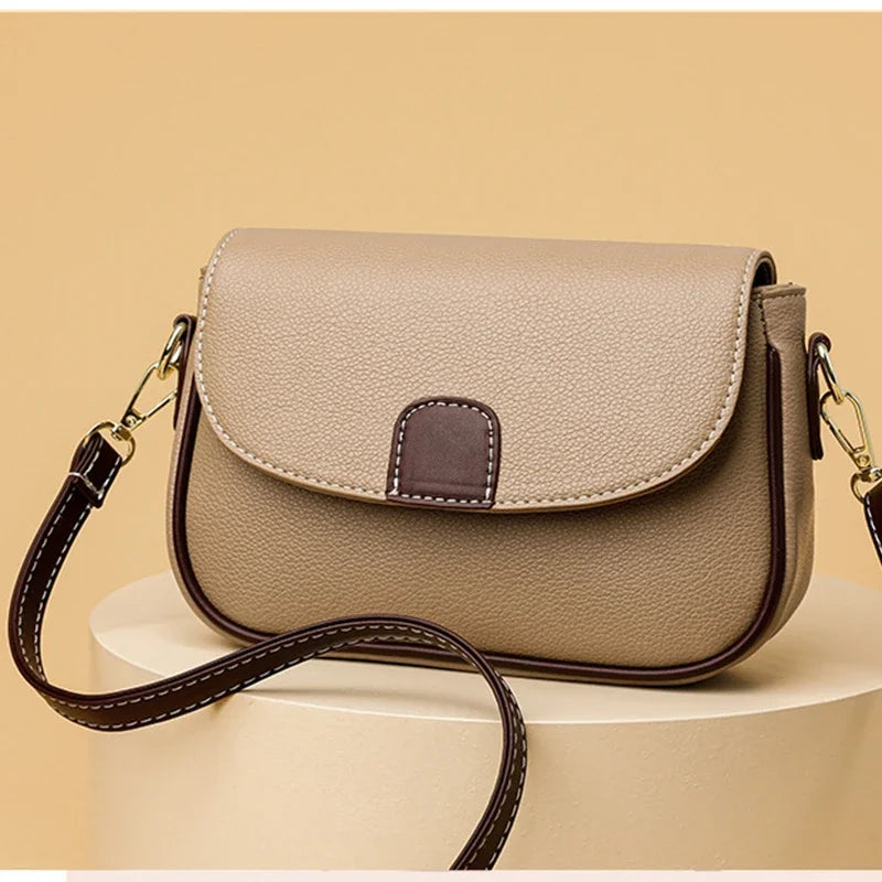 PU Leather Shoulder Bags For Women Fashion Flap Crossbody Messenger