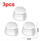 1-8Pcs Transparent Silicone Door Stopper No Drill Anti Bump Pad for