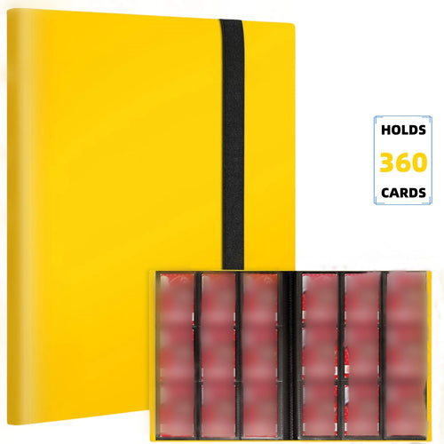 Premium 9-Pocket Trading Card Binder - Holds 360 Cards - Durable PP