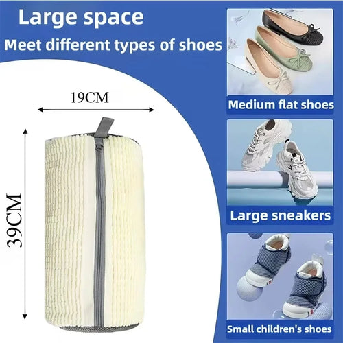 1PCS Wash Shoes Bag Padded Net Laundry Shoes Protector Fluffy fibers