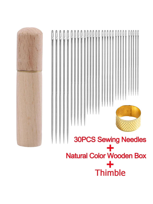 Side Hole Blind Sewing Needles Stainless Steel Elderly Needles Hand