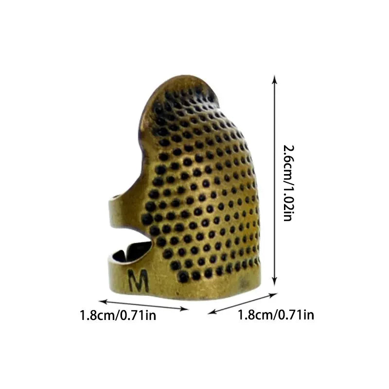 Adjustable Vintage Sewing Thimble, Handmade Non-slip Embroidery