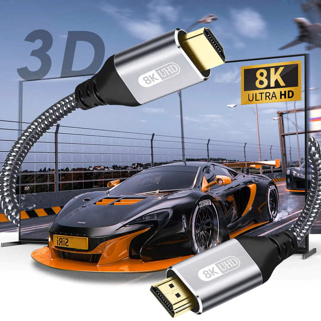 NIERBO HDMI 2.1 Cable HDMI Cord 8K 60Hz 4K 120Hz 48Gbps EARC ARC HDCP