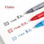 13/30pcs Retractable Gel Pens Set Black/Red/Blue Ink Ballpoint for