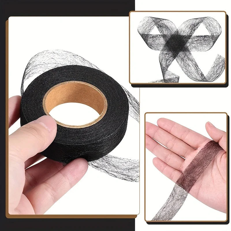 2roll Black White Double-sided Interlining Adhesive Fabric Clothes
