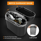 3Pcs Car Trash Can (with Lid) Contains 60 (300) Garbage Bags, Small