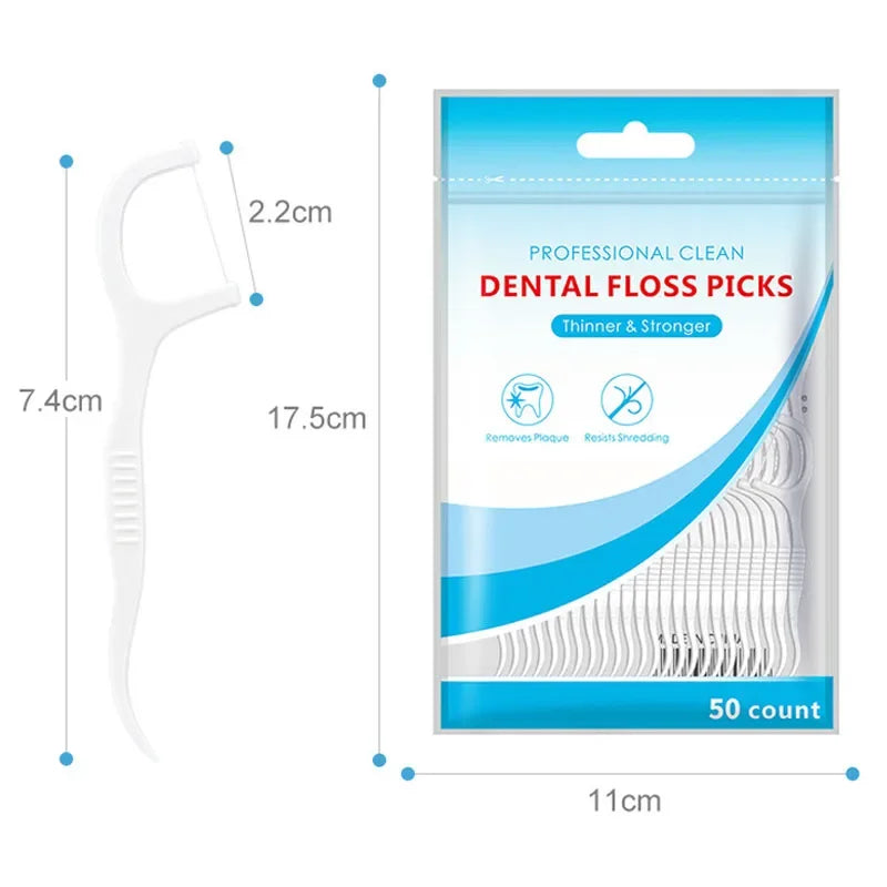 600/PCS Floss Family Pack Ultra-fine Toothpick Disposable Flat Floss