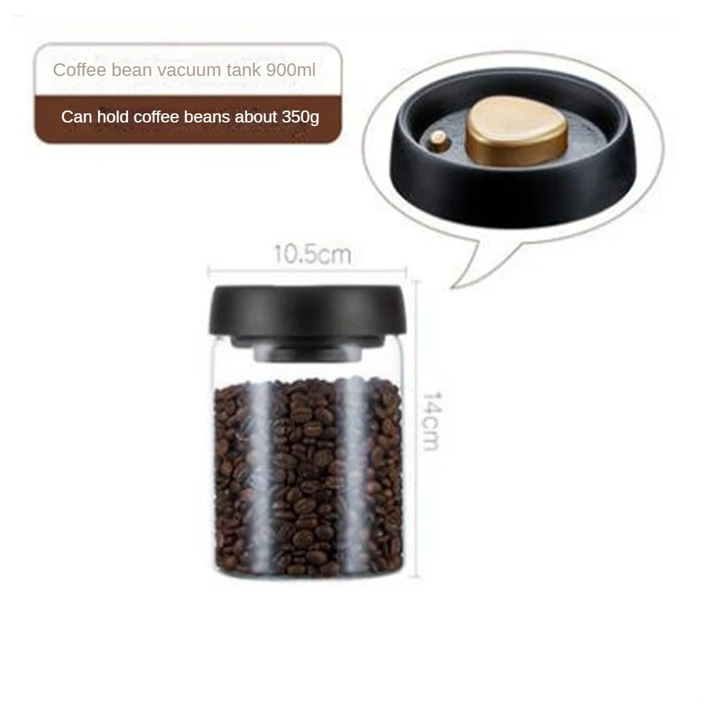 1pack Coffee Bean Storage Container Airtight Lid Sealed with
