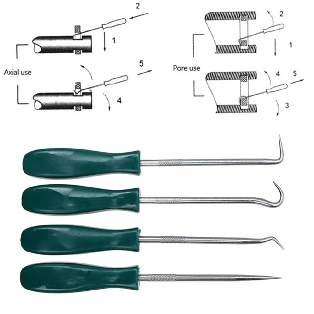 New 4Pcs 135mm Car Auto Vehicle Oil Seal Screwdrivers Set O-Ring Seal