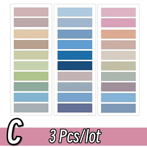 2400S Transparent Colorful Index Creative Memo Pads Office School