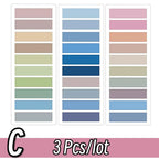 2400S Transparent Colorful Index Creative Memo Pads Office School