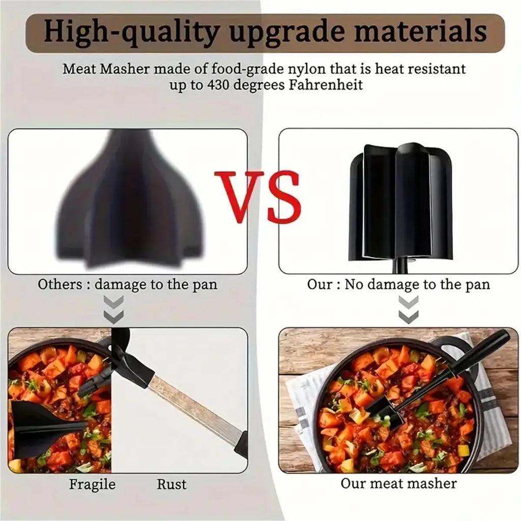 1pc Meat Chopper, Meat Shredder, Heat Resistant Suitable For Hamburger