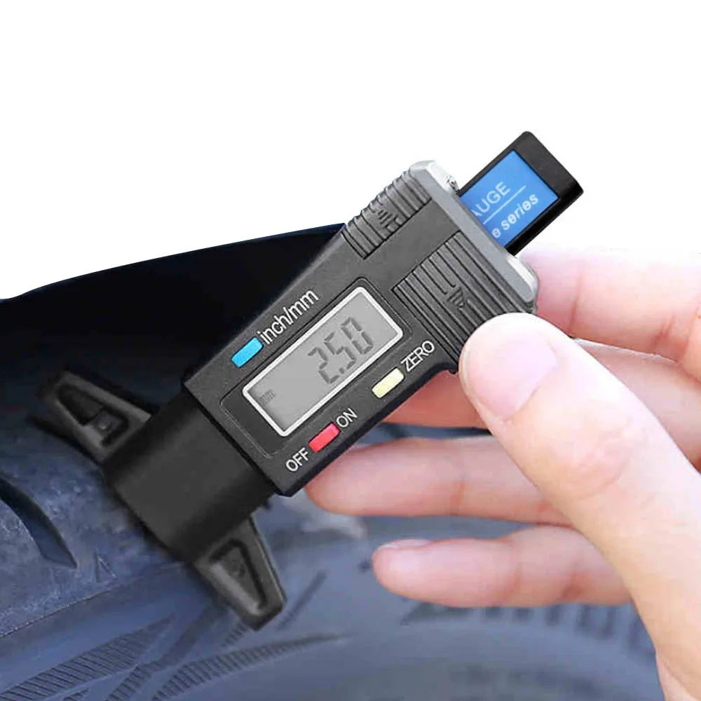 Digital Car Tyre Thickness Gauges Depth Meter For Safe Auto Tyre Tread