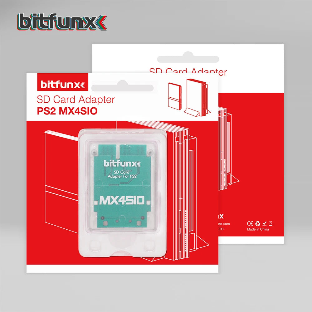 Bitfunx MX4SIO SIO2SD SD/TF Card Adapter Game Reader for PS2