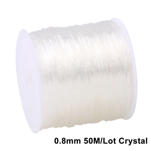 0.5-1.5mm Elastic Cord String Transparent Elastic Thread For Jewelry