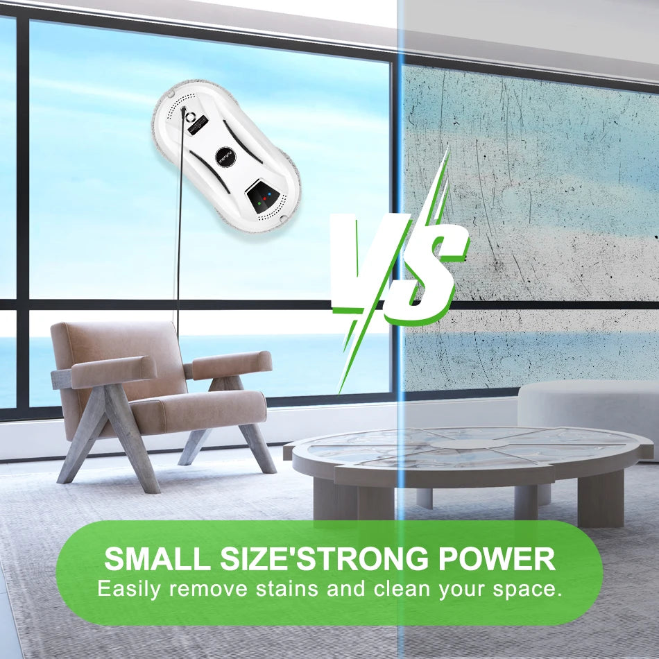 PuRuiKai Ultra Thin Robot Vacuum Cleaner Window Cleaning Robot Window