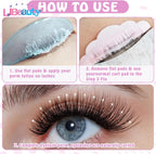Libeauty 1 Pair Korean Lash Lift Shields Flat Reusable Self Adhesive