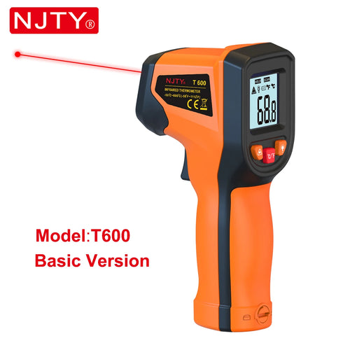 NJTY T600 T600A Digital Infrared Thermometer Gun -58°F to 1112°F (-50℃