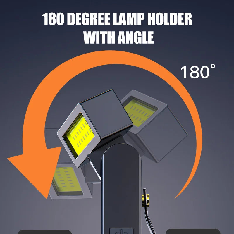 Magnetic Work Light Rechargeable COB Flashlight  Suitable for Night