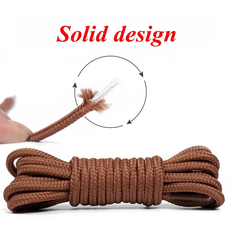 Classic Round Shoelaces Durable Polyester Solid Shoe laces Boot Laces
