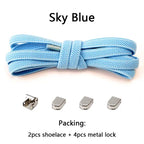 No tie Shoe laces Elastic laces Sneakers Flat Shoelaces without ties