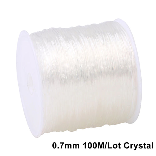 0.5-1.5mm Elastic Cord String Transparent Elastic Thread For Jewelry